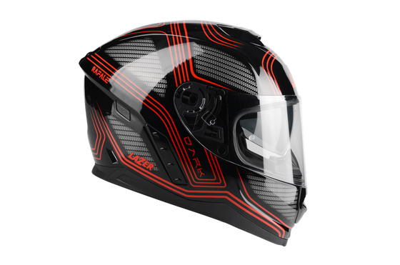 Kask Motocyklowy LAZER RAFALE Darkside (kol. Czarny - Czerwony) rozm. S