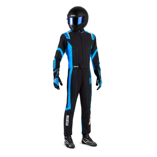 Sparco Thunder Advanced Kart Karting Auto Racing Suit black blue