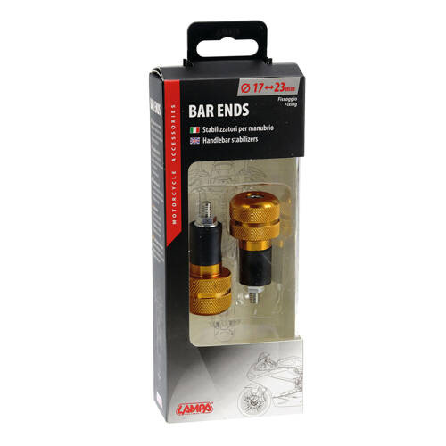 90323 SU-4 Universal bar ends (2 pcs) Gold 17/23 mm