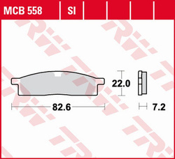 TRW LUCAS ZF BRAKE PADS KH119 SINTER OFFROAD YAMAHA DT 50 '98-, YZ 65 '18-, YZ 80 '86-'01, YZ 85 '02-, FRONT