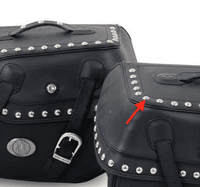 Decorative rivets for hepco becker leather bags buffalo custom and ivory