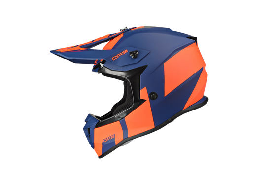 Kask Motocyklowy LAZER OR3 Rocky (kol. Niebieski - Czerwony fluo) rozm. 2XL