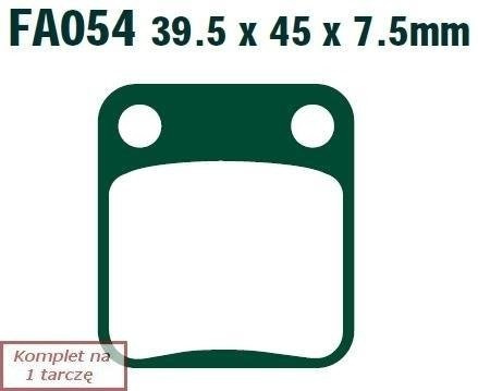 Brake pads EBC FA054HH wzmacniane (set on 1 disk)