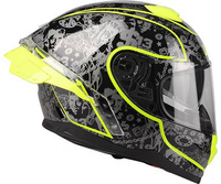 Kask Motocyklowy LAZER RAFALE SR $13 Original (kol. Czarny - Żółty Fluo) rozm. 2XL
