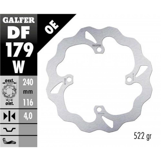 GALFER TARCZA HAMULCOWA DF179W
