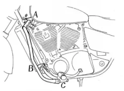 Honda VT 1100 C2 Shadow (1995-2000) Gmol silnika