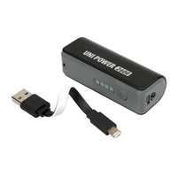 38820 Uni-Power 2600 power pack with Apple / Micro Usb universal cable