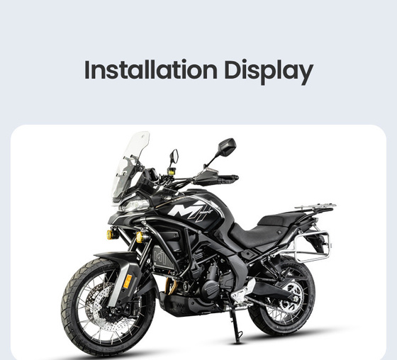 LOBOO Crash Bar boczne oraz osłony chłodnicy do CFMOTO 700MT ADV (2025-) czarne (10.3.01613.001.11)