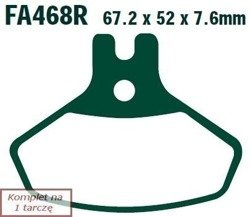 Brake pads EBC FA468R (set on 1 disk)