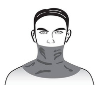 91309 Neck-warmer in windproof material