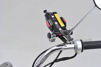 78031 MOUNT BAR 100MM Ø22.2MM BLACK MIRROR CLAMP MOUNT TYPE