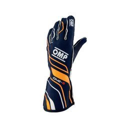 OMP Racing Race Rally Auto Kart Gloves ONE-S (FIA Approved) blue orange