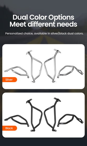 LOBOO Crash Bar do SUZUKI 800DE (2024-) Srebrne (10.3.01421.003.21)