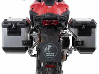 Ducati Multistrada V4 / S / S SPORT (2021-) stainless steel  side carrier incl xplorer silver sideboxes-