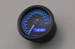 VELONA60 SPEEDOMETER 260, BLUE-LED, BLACK