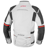 Kurtka motocyklowa BUSE Grado jasno szara-czarna 58