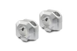 ZESTAW PODWYŻSZAJĄCY KIEROWNICĘ 28MM, PODWYŻSZENIE 20MM, SILVER, SW-MOTECH