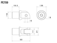 Zestaw montażowy do podnóżków (∅ 18 mm)