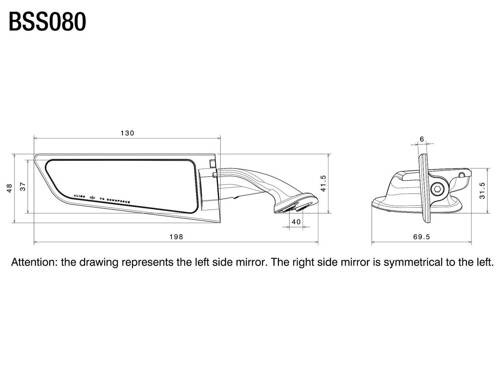 Lusterka Stealth czarne