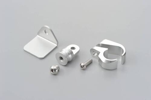 ALUMINUM HANDLE CLAMP BRACKET 22.2MM SILVER