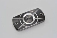 SQUARE MASTER CYLINDER TANK CAP, HONDA(A), SILVER