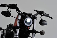 LED HEADLIGHT"CAPSULE120" BOTTOM-MOUNT, BLACK