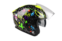 Kask Motocyklowy LAZER TANGO Crazy (kol. Czarny - Multikolor) rozm. XS