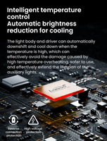 LOBOO L18S światło drogowe i mijania pomocnicze (czarne) (10.1.01018.001.01)