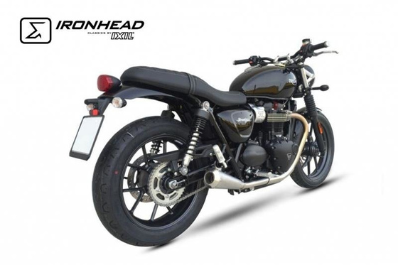 Tłumik IRONHEAD TRIUMPH STREET TWIN (16) typ OVC11SS (prawa strona) stalowy