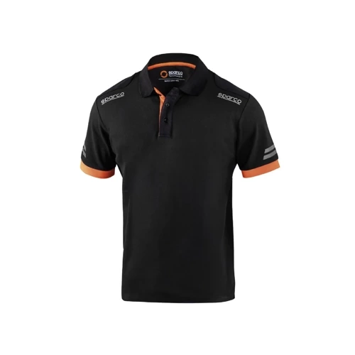 Sparco Tech Polo Shirt (Teamwork) black orange