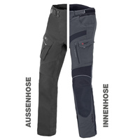 Spodnie motocyklowe BUSE ZESTAW EXRC Porto czarny/szary łupek 28