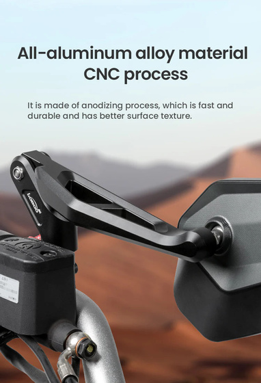 LOBOO Składane lusterka wsteczne srebrne (para) (10.1.11001.011.21)