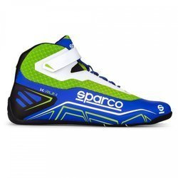 Sparco Karting Kart Racing Auto Shoes K-RUN blue green