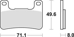 TRW LUCAS BRAKE PADS KH379 SINTER STREET KAWASAKI Z 900 18-, KLZ 1000 19-, H2 18-, Z 1000 10-, ZX10R 08-15, SUZUKI GSXR 600 / 750 04-10, DL 1000 14-, GSXR 1300 08-12, FRONT