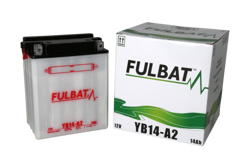 Akumulator FULBAT YB14-A2 (suchy, obsługowy, kwas w zestawie)