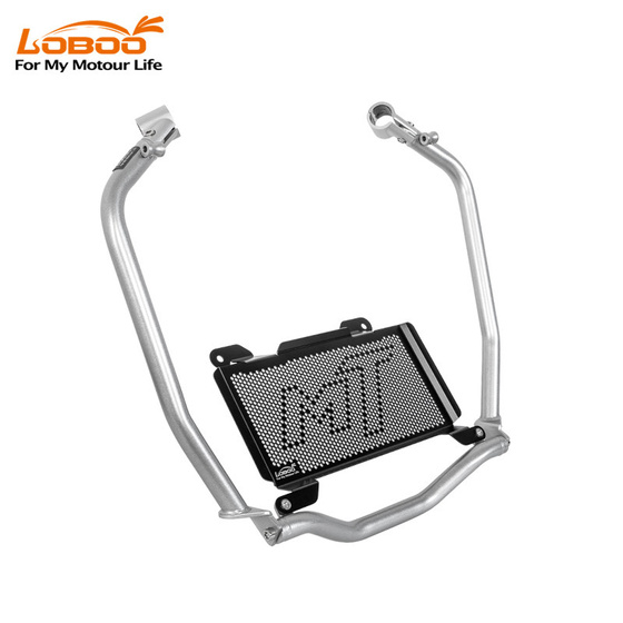 LOBOO Crash Bar boczne oraz osłony chłodnicy do CFMOTO 700MT ADV (2025-) srebrne (10.3.01613.001.21)