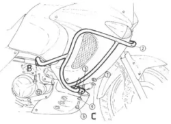 Honda XL 1000 V Varadero (1999-2002) engine guard