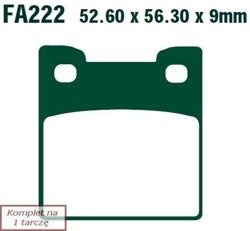 Brake pads EBC FA222 (set on 1 disk)