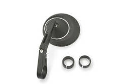 D-MIRROR-8 TYPE-R/BAREND LONG, ALU.BLACK 1PC E-MARKED