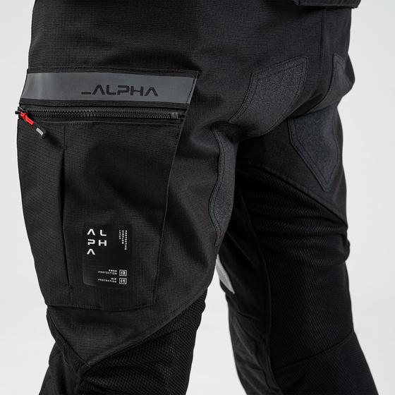 ALPHA MEN PNT BLK S