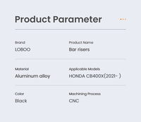 LOBOO Podwyższenie kierownicy do CB400X 2021- (10.3.02281.001.11)