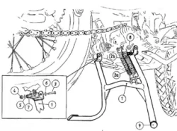 BMW F 650 GS Dakar (2004-2007)/G 650 GS Sertao (2012-2 center stand