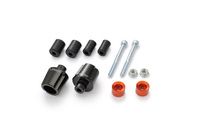 HANDLEBAR END "COMPASS" ORANGE / 2PCS