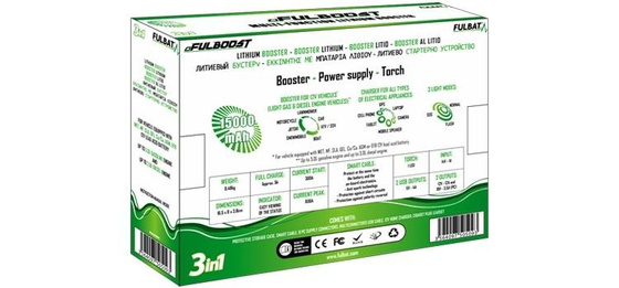 Jumpstarter FULBAT FULBOOST 15000mAh 300A-600A