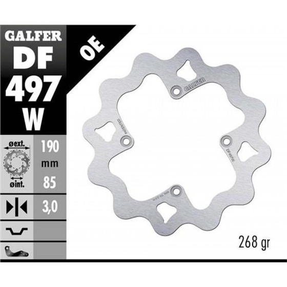 GALFER TARCZA HAMULCOWA 190MM DF497W