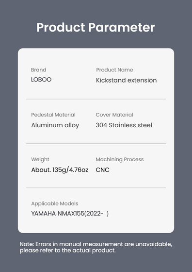 LOBOO Nakładka na stopkę boczną do YAMAHA NMAX155 (2022-) (10.3.03852.001.01)