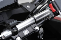 Wspornik kierownicy ze stopu aluminium 250mm  srebrny