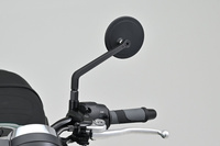 80998 D-MIRROR-21 Aluminum flat mirror round left black