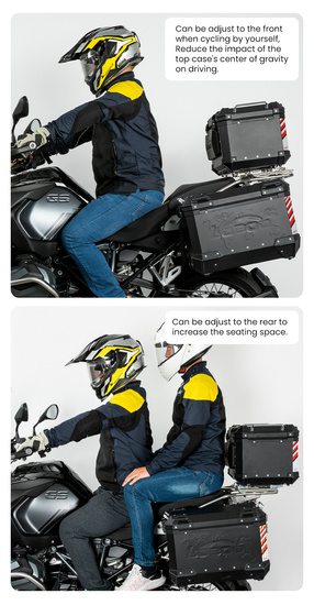 LOBOO Uchwyt kufra centralnego (wersja regulowana) DUCATI DESERT X (2023-) (10.6.01581.101.01)