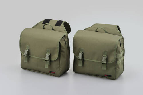 "HENLYBEGINS" SDDLE BAG   30L(15X2) DHS-12 KHAKI